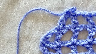 Decrease Mesh Stitch  Open Square Stitch Crochet Tutorial [upl. by Sindee53]