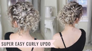 Quick and Easy Curly Hair Updos 3 BeginnerFriendly Messy Buns for All Events [upl. by Petite]