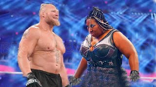 Brock Lesnar vs Awesome Kong Match [upl. by Aicilav646]