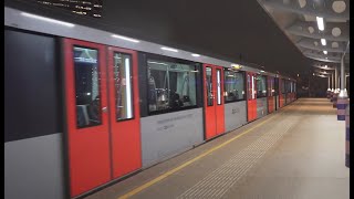 Netherlands Amsterdam Metro night ride from Station RAI to Overamstel [upl. by Sirois]