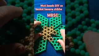 Moti beads DIY se basket banana shikhe [upl. by Halil233]