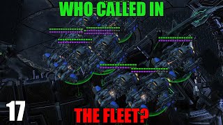 Who Called In The Fleet  One Button StarCraft 2 Wings of Liberty  Part 17 [upl. by Novj]