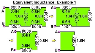 Electrical Engineering Ch 7 Inductors 14 of 20 Equivalent Inductance Ex 1 [upl. by Ennovahc]