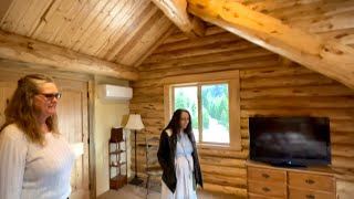 Granite Peak Log Home From Meadowlark  Elvie and Rebekah Visit Ron And Nancy [upl. by Jemmy520]