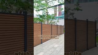 Wanna have a privacy garden Look at this wpc mexytech backyard yard fence garden neighbors [upl. by Ispep826]