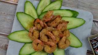 Gepaneerde Airfryer garnalen [upl. by Sherry]