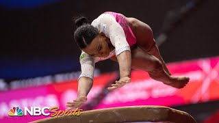 Andrade completes vault gold double with Worlds apparatus title  NBC Sports [upl. by Acirderf135]