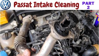 VW Passat Intake Manifold Cleaning amp Removal Part 2 Vento Polo Skoda Rapid Full Carbon Removal [upl. by Tnarb]