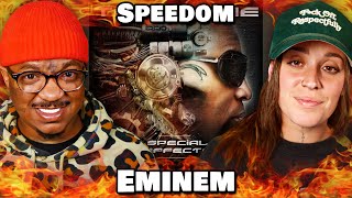 Couple reacts to Tech N9ne Krizz Kaliko Eminem  quotSPEEDOMquot Reaction [upl. by Anitniuq]