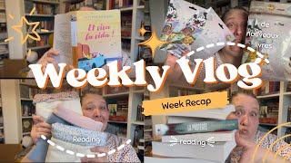 Weekly Vlog 5  je relève des défis et je reçois pleins de livres [upl. by Hill]