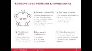 Webinar Clinical Exome Sequencing with CentoDx [upl. by Elleivap]