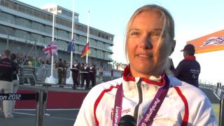 Interview Ursula Schwaller Zeitfahren Bronze Paralympics 2012 [upl. by Dulcia645]