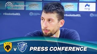 AEK v Dinamo Sassari  Press Conference  Basketball Champions League [upl. by Ardiekal]