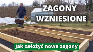 Zagony wzniesione no dig w jeden dzień Jak założyć i czym wypełnić Grządki podwyższane No dig [upl. by Nikral]