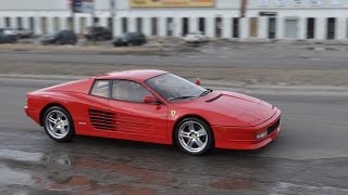 Ferrari Testarossa with Loud Capristo Exhaust  ZR Auto [upl. by Sanez]