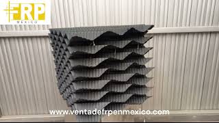 Fabricacion de Rellenos Industriales PVC para tratamiento de aguas y Humificadores de Aire en Mexico [upl. by Hosbein]