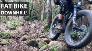 La Mamba Negra Fat Bike Eléctrica Mid Drive Haciendo Barro en el Downhill [upl. by Jabon]