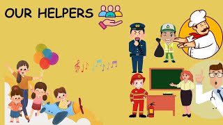 Community helpers song for kids Fun learning song for kids [upl. by Uok]