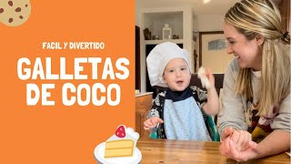 Cocina con nosotros  galletas de coco y avena  vlog Mini chef 🍪  cocina facil [upl. by Einnob459]