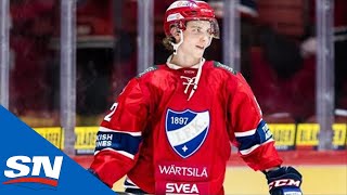 Finnish Phenom Brad Lambert Talks World Juniors amp Preparation For 2022 NHL Draft [upl. by Clymer]