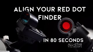 How to Align a Red Dot Finder FAST Guide [upl. by Honna]