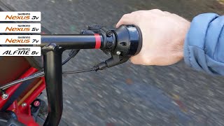 Tuto  réglage des vitesses Shimano Nexus 3 5 7 et Alfine 8 [upl. by Dyson]