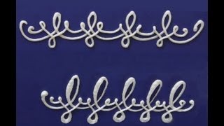 Cake Decorating BorderLine Scroll Border [upl. by Frierson560]