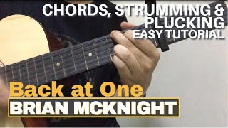 Back At One  Brian Mcknight  Justin Vasquez  Easy Guitar Tutorial [upl. by Dorca]