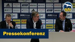 Pressekonferenz Machowski amp Aito ALBA  Bremerhaven [upl. by Yrelav]