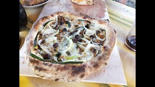 Pizza napoletana cotta nel forno a legna 70 idratazione [upl. by Absa980]