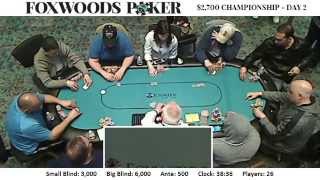 Foxwoods Poker Classic Championship Event Day 2 part 2 [upl. by Sancho]