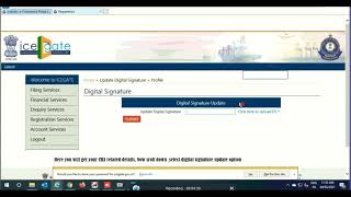 Digital Signature Updating on Icegate with simple steps  Must watch [upl. by Navaj]