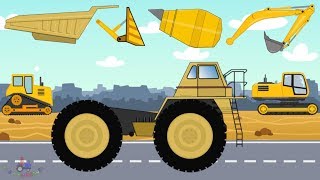 Construction Machinery Excavator Dump Truck Bulldozer Concrete mixer  Pojazdy Budowlane [upl. by Ahteral]