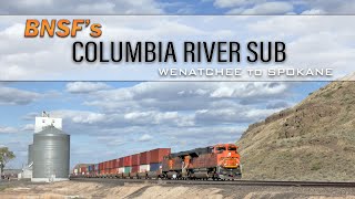 BNSFs Columbia River Sub Wentachee to Spokane Washington [upl. by Merilee266]