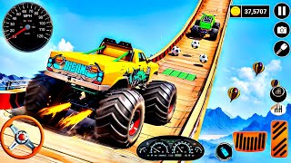 Monster Truck Stunt Racing  Impossible Road Track Stunts  monster truck stunt racing [upl. by Kcinemod]