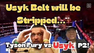 Usyk IBF belt will be stripped  Tyson Fury vs Usyk rematch soon [upl. by Onileba]