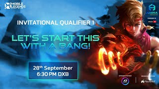 EN ARENA ESPORTS 2023  MLBB  Invitational Qualifiers  Q1  EtisalatArena [upl. by Ekud547]