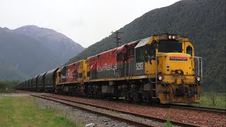 KiwiRail Trains in New Zealands Southern Alps HD [upl. by Ahoufe]