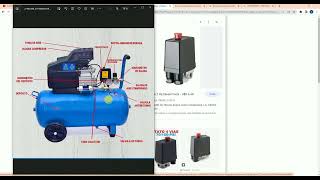 ARRANQUE DE MOTOR TRIFASICO  COMPRESOR POR PRESOSTATO DIGITAL CON FLUID SIM Y CADE SIMU [upl. by Lucho403]