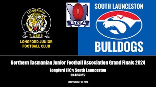 U16 Boys Div2  Longford JFC v South Launceston Grand Final 2024 [upl. by Atiner751]