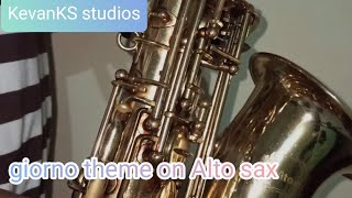 giorno theme on Alto sax [upl. by Kary]