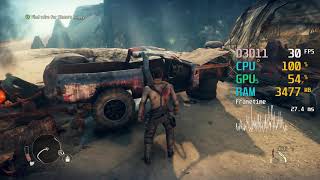 GeForce GT 1030  AMD A67400K  Mad Max FPS Test [upl. by Hale]