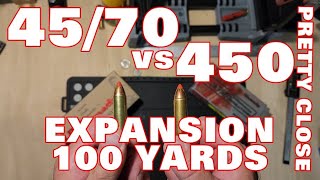 FTX 4570GOVT vs 450BUSHMASTER 100 YARDS [upl. by Kurth]