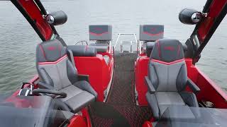 We tested the 2022 Manitou XT SRW Dual Engine here is what we learned  Pontoon Boat Test [upl. by Aititel]