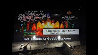 Larsens Christmas Light Show Goebberts Farm Pingree Grove Illinois [upl. by Ronen802]