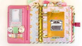 Work Planner Setup In My Bubblegum Pink Kikki K [upl. by Aynatan]