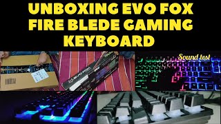 Unboxing Amkette Evofox Fireblade TKL Gaming Keyboard  Evofox Fireblade Amkette keyboard [upl. by Aitrop]