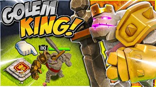 NEW Golem King Skin BEST HERO SKIN EVER Clash of Clans [upl. by Nitsua]