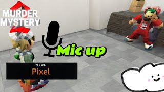 Mm2 voice chat gameplay footage  Funny clip [upl. by Hurwit]