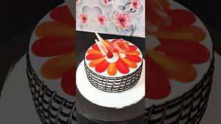 Black and red ♥️ color cake design YouTubeshortsfeedtrendingshortvideocake colour ful [upl. by Standing]